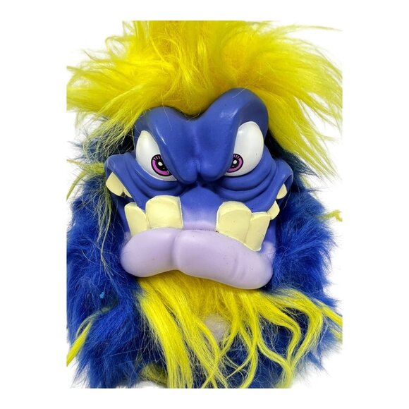 Skyrocket Grumblies Monster Talking Shaking Blue Yellow Plush Toy Tested WORKS - Picture 1 of 8